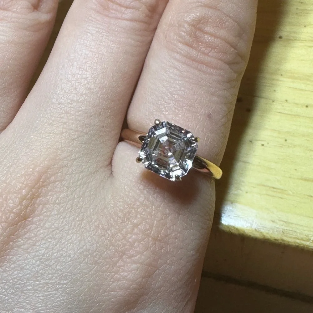 .925 Rose Gold Ring - Picture 1 of 10